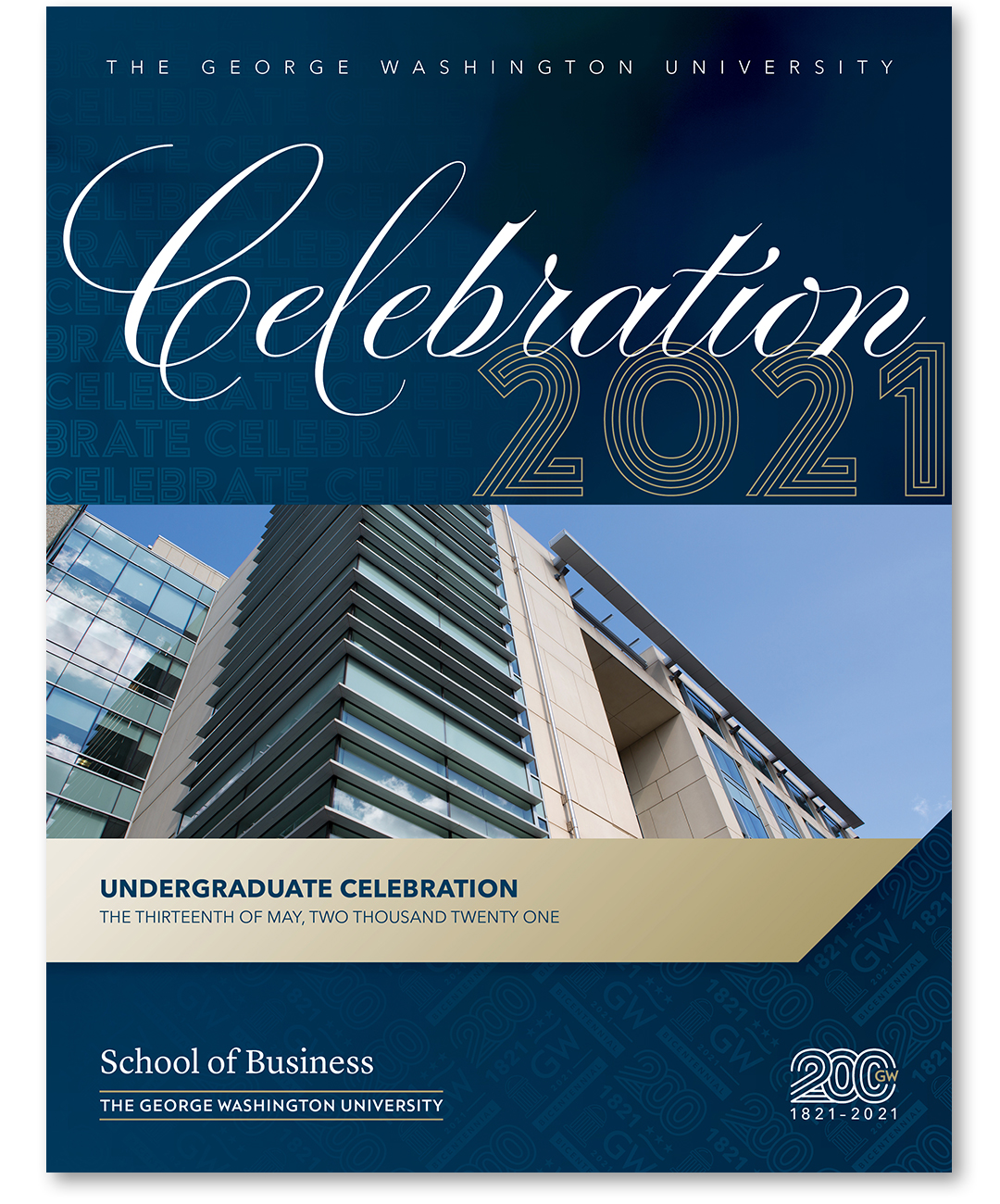 GW School of Business 2021 Undergraduate Commencement book cover